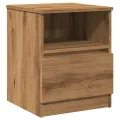 Tables chevet 2 pcs chêne artisanal 40x40x50 cm bois ingénierie