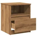Tables chevet 2 pcs chêne artisanal 40x40x50 cm bois ingénierie