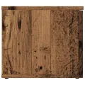 Meuble TV vieux bois 80x34x30 cm bois d'ingénierie