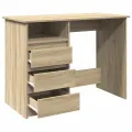 Bureau chêne sonoma 102x50x75 cm bois d'ingénierie