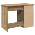 Bureau chêne artisanal 102x50x75 cm bois d'ingénierie