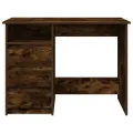 Bureau chêne fumé 102x50x75 cm bois d'ingénierie