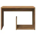 Table d'appoint chêne artisanal 59x36x38 cm bois d'ingénierie