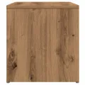 Table d'appoint chêne artisanal 59x36x38 cm bois d'ingénierie