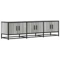Meuble TV sonoma gris 150x35x41 cm bois d'ingénierie et métal