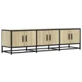 Meuble TV chêne sonoma 150x35x41 cm bois d'ingénierie et métal