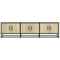 Meuble TV chêne sonoma 150x35x41 cm bois d'ingénierie et métal