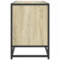 Meuble TV chêne sonoma 150x35x41 cm bois d'ingénierie et métal