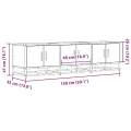 Meuble TV chêne sonoma 150x35x41 cm bois d'ingénierie et métal