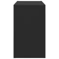 Tables basses gigognes 3 pcs noir bois d'ingénierie