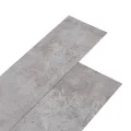 Dalles de plancher PVC 5,02 m² 2 mm autoadhésif gris terre