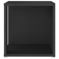Table d'appoint Noir 33x33x34,5 cm Aggloméré