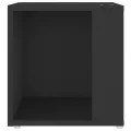 Table d'appoint Noir 33x33x34,5 cm Aggloméré