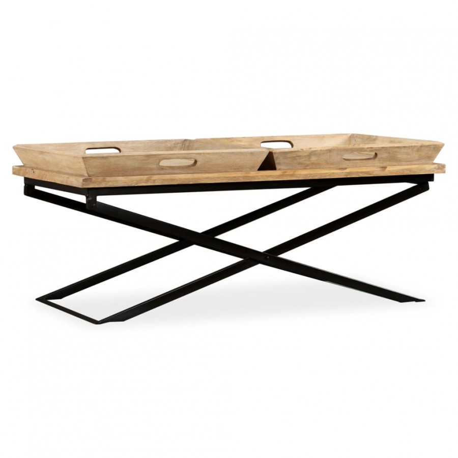 Table basse Bois de manguier massif 110x55x42 cm