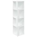 Armoire d'angle Blanc 33x33x132 cm Bois d’ingénierie
