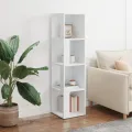 Armoire d'angle Blanc 33x33x132 cm Bois d’ingénierie