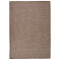 Tapis à tissage plat d'extérieur 140x200 cm Marron
