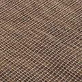 Tapis à tissage plat d'extérieur 140x200 cm Marron