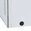 Armoire de salle de bain à miroir LED 80x12,2x68 cm
