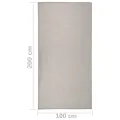Tapis à tissage plat d'extérieur 100x200 cm Taupe
