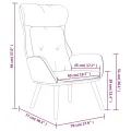 Chaise de relaxation Jaune moutarde Tissu