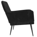 Fauteuil Noir 62x79x79 cm Velours