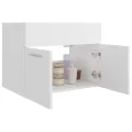Armoire d'évier Blanc 60x38,5x46 cm Bois d’ingénierie