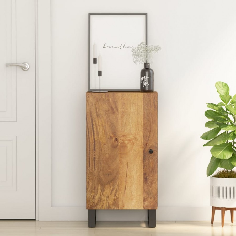 Buffet avec porte 40x31x75 cm bois massif de manguier