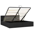 Cadre de lit à rangement hydraulique sans matelas 160x200 cm