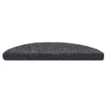 Tapis autoadhésifs de marches 5 pcs Gris foncé 56x17x3 cm