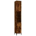 Ensemble de meubles de salle de bain 3 pcs Chêne fumé