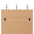 Porte-manteau mural avec 6 crochets 120 x 40 cm HOME IS