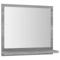 Miroir de bain Sonoma gris 40x10,5x37 cm Bois d'ingénierie
