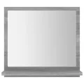 Miroir de bain Sonoma gris 40x10,5x37 cm Bois d'ingénierie