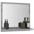 Miroir de bain Sonoma gris 40x10,5x37 cm Bois d'ingénierie