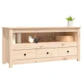 Meuble TV 114x35x52 cm Bois de pin massif