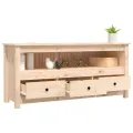 Meuble TV 114x35x52 cm Bois de pin massif