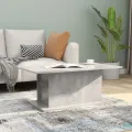 Table basse gris béton 102x55,5x40 cm bois d'ingénierie