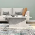 Table basse gris béton 102x55,5x40 cm bois d'ingénierie