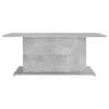 Table basse gris béton 102x55,5x40 cm bois d'ingénierie