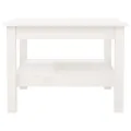 Table basse Blanc 55x55x40 cm Bois massif de pin