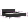 Cadre de lit à rangement hydraulique sans matelas 180x200 cm