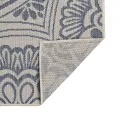Tapis à tissage plat d'extérieur 140x200 cm Motif bleu