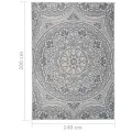 Tapis à tissage plat d'extérieur 140x200 cm Motif bleu