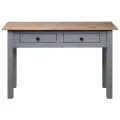 Table console Gris 110x40x72 cm Pin solide Gamme Panama