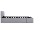 Cadre de lit à rangement hydraulique sans matelas 160x200 cm