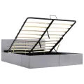 Cadre de lit à rangement hydraulique sans matelas 160x200 cm