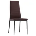 Ensemble de salle à manger 5 pcs Marron