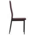 Ensemble de salle à manger 5 pcs Marron