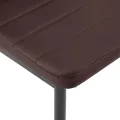 Ensemble de salle à manger 5 pcs Marron